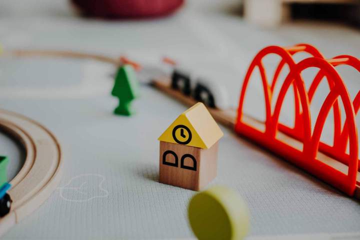 Circuit de train en bois Meauzac